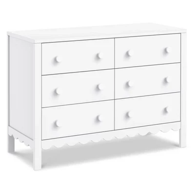 Комод DaVinci Sammy Scallop с 6 ящиками, белый