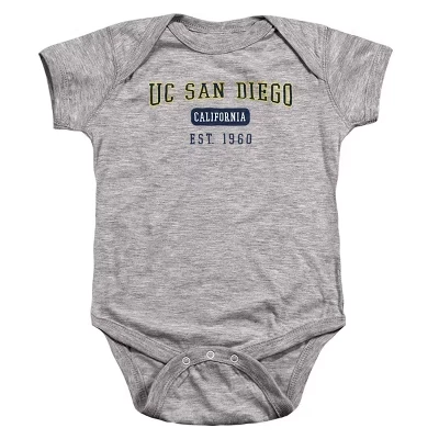 Калифорнийский Университет в Сан-Диего Основал компанию Date Infant Snap Suit athletic heather