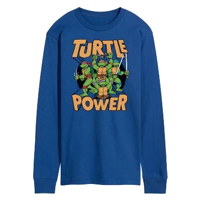 Мужской лонгслив TMNT Turtle Power, синий