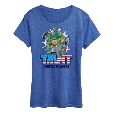 Женская футболка Turtle Power Americana с коротким рукавом и графическим рисунком