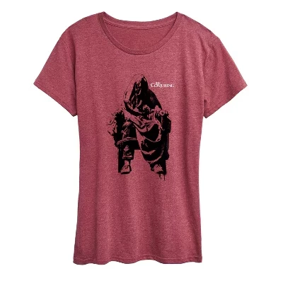 Women's -  - Conjuring Chair Short Sleeve Graphic T-Shirt heather burgundy