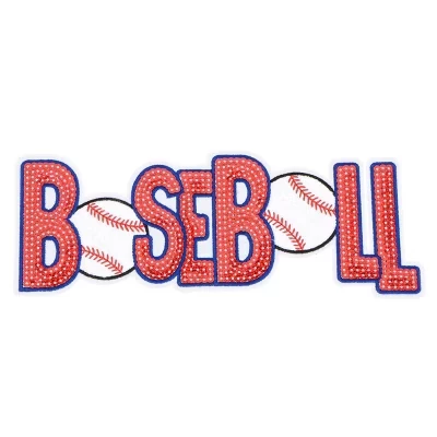 Термонаклейка-патч Alilang Baseball Mama с пайетками, большая