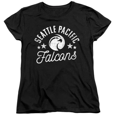 Женская футболка Seattle Pacific University Falcons черного цвета