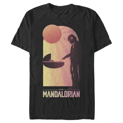 Мужская футболка The Mandalorian The Child and Bounty Hunter Connection Made черного цвета