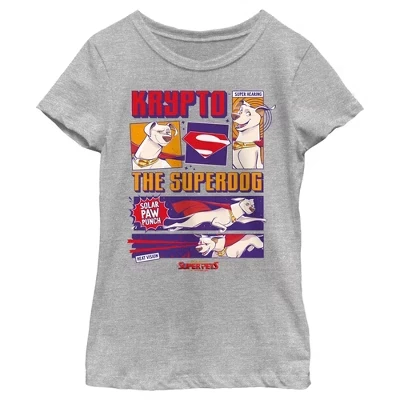 Женская футболка Krypto the Superdog athletic heather