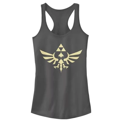 Женская майка Triforce Racerback для юниоров, цвет древесного угля