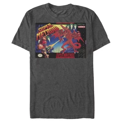 Мужская футболка Nintendo Super Metroid, графитовая