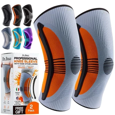 Компрессионный коленный бандаж DR. BRACE Elite 2 шт., venus