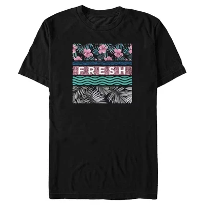 Мужская футболка с тропической текстурой Lost Gods Fresh, черная