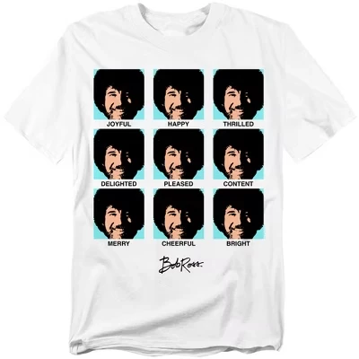 Мужская футболка LogoVision Bob Ross, белая