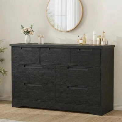 Комод COZONY на 7 ящиков, 119 см, черный