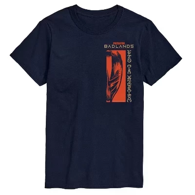 Мужская футболка Badlands Alien с коротким рукавом и рисунком инопланетянина, синяя