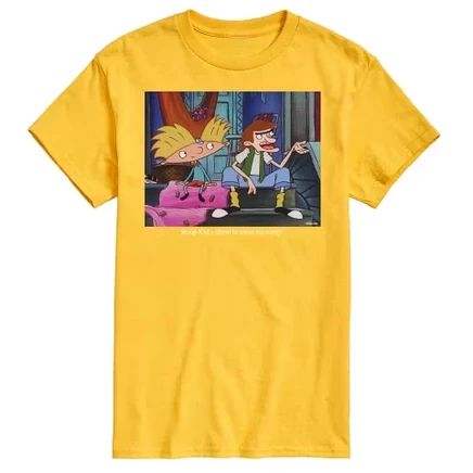 Мужская футболка Hey Arnold Stoop Kid, желтая