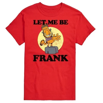 Мужская футболка Garfield «Буду Фрэнком», красная