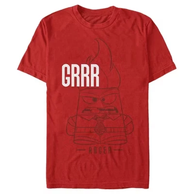 Мужская футболка Grrr Anger красного цвета