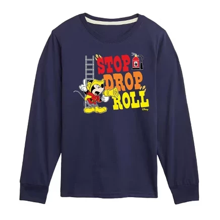 Лонгслив для мальчиков Disney Firefighter Mickey, синий
