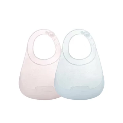 Силиконовый нагрудник bc babycare без BPA, 2 шт., мультиколор
