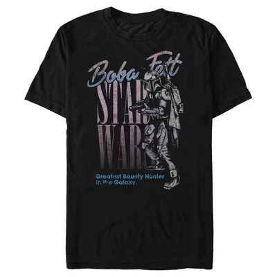 Мужская футболка Boba Fett Greatest Hunter черного цвета