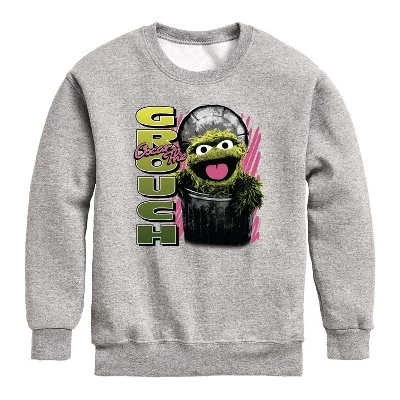 Свитшот для мальчиков Sesame Street Oscar, серый
