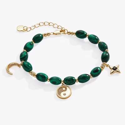 Браслет Alex and Ani «Малахит», зеленый