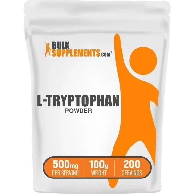 Пищевая добавка Bulksupplements L-триптофан, порошок