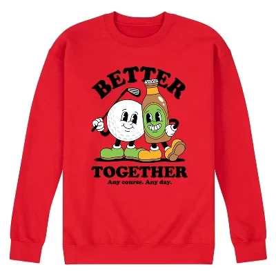Мужская флисовая толстовка с символикой гольфа Better Together Graphic красный