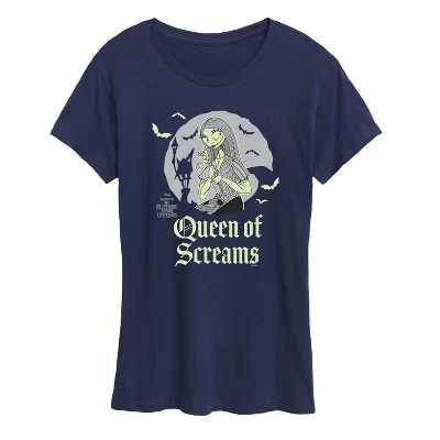 Женская футболка Hallo Queen с коротким рукавом и рисунком, синяя