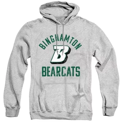 Мужское худи NCAA Binghamton Bearcats, серый меланж