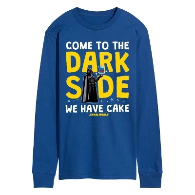 Мужская футболка с длинным рукавом Come To The Dark Side с графическим принтом 