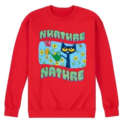 Мужская флисовая толстовка Nurture Nature с графическим рисунком, красная