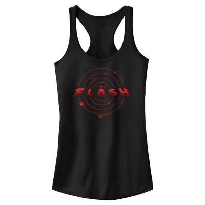 Женская майка с логотипом Flash Multiverse Racerback для юниорок черного цвета