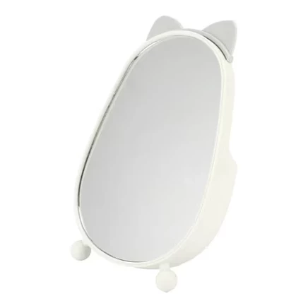 Настольное косметическое зеркало Unique Bargains, бело-серое