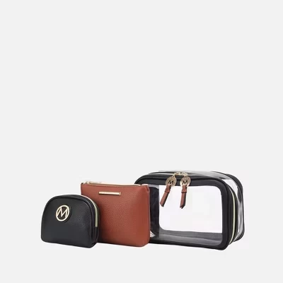 Женский косметический набор MKF Collection Laura, 10 шт., черный