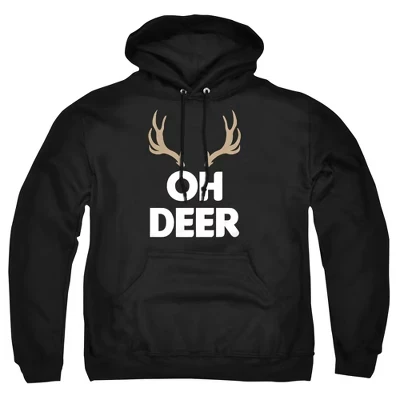 Мужская универсальная толстовка с капюшоном Christmas Oh Deer It'S Christmas, черная