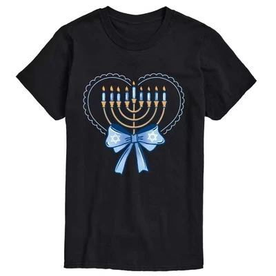 Мужская футболка Coquette Menorah с коротким рукавом и графическим рисунком, черная