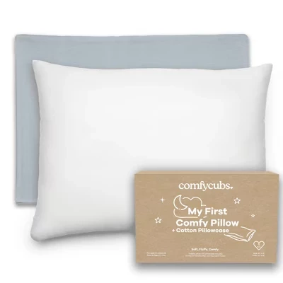 Детская подушка Comfy Cubs Toddler 33×46 см, хлопок, синяя