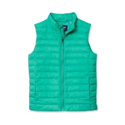 Жилет для девочек Lands End ThermoPlume, зеленый