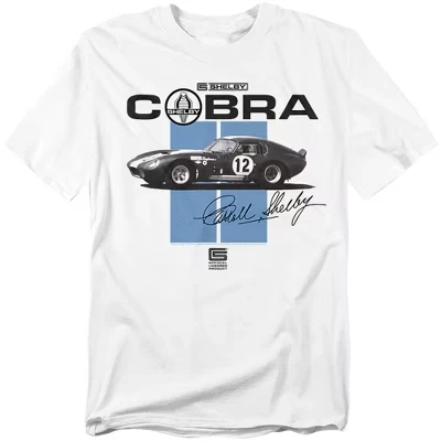 Мужская футболка Cobra Racing Stripes белого цвета