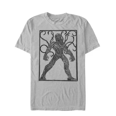 Мужская футболка Marvel Eternals Kro Woodcut, серебристая