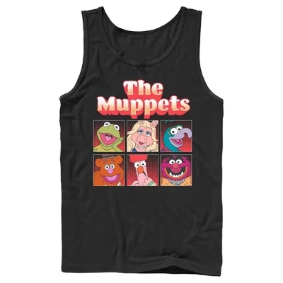 Мужская майка The Muppets, персонажи, черная