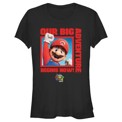 Женская футболка Super Mario Bros. Марио, черная