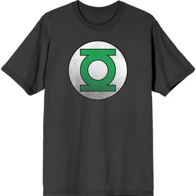 Мужская футболка Green Lantern Logo, угольно-серая