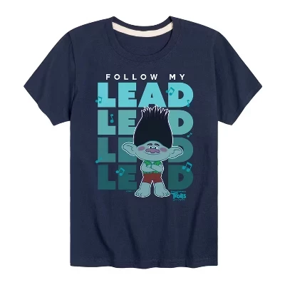 Футболка для мальчиков Trolls Branch Follow My Lead, синяя