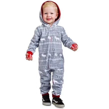 Детский комбинезон Tipsy Elves «Лось», серый
