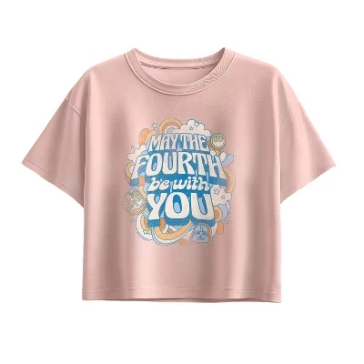 Футболка с коротким рукавом и квадратным рисунком May The Fourth Be With You