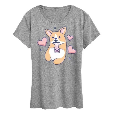 Женская футболка Instant Message Kawaii, серая