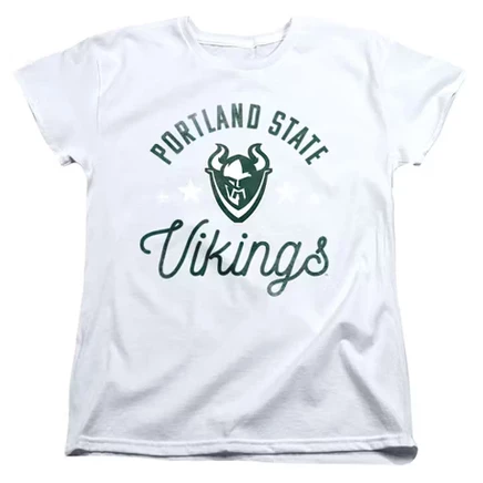 Женская футболка Portland State University Vikings белого цвета