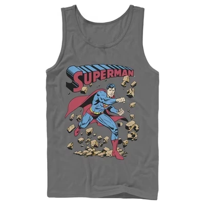 Мужская майка DC Comics Superman Break Barriers, графитовая