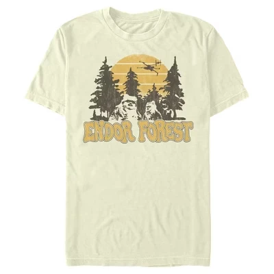 Мужская футболка Star Wars Endor Forest, бежевая