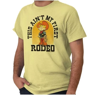 Винтажная футболка с графическим рисунком Comic Aint My First Rodeo для мужчин или женщин, лицензированная